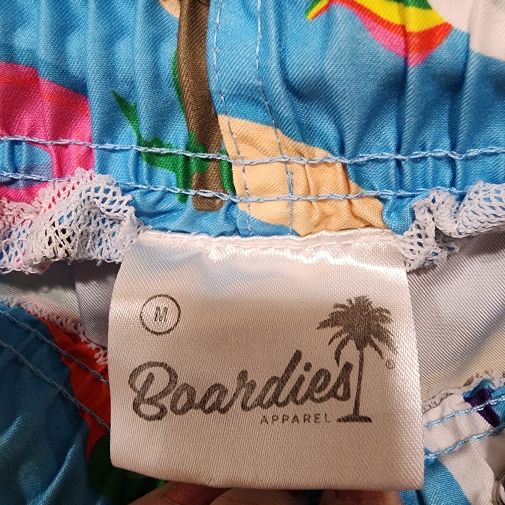 Boardies Apparel Swim Trunks Flamingos Unicorn Donuts Watermelon size Medium - Picture 6 of 8